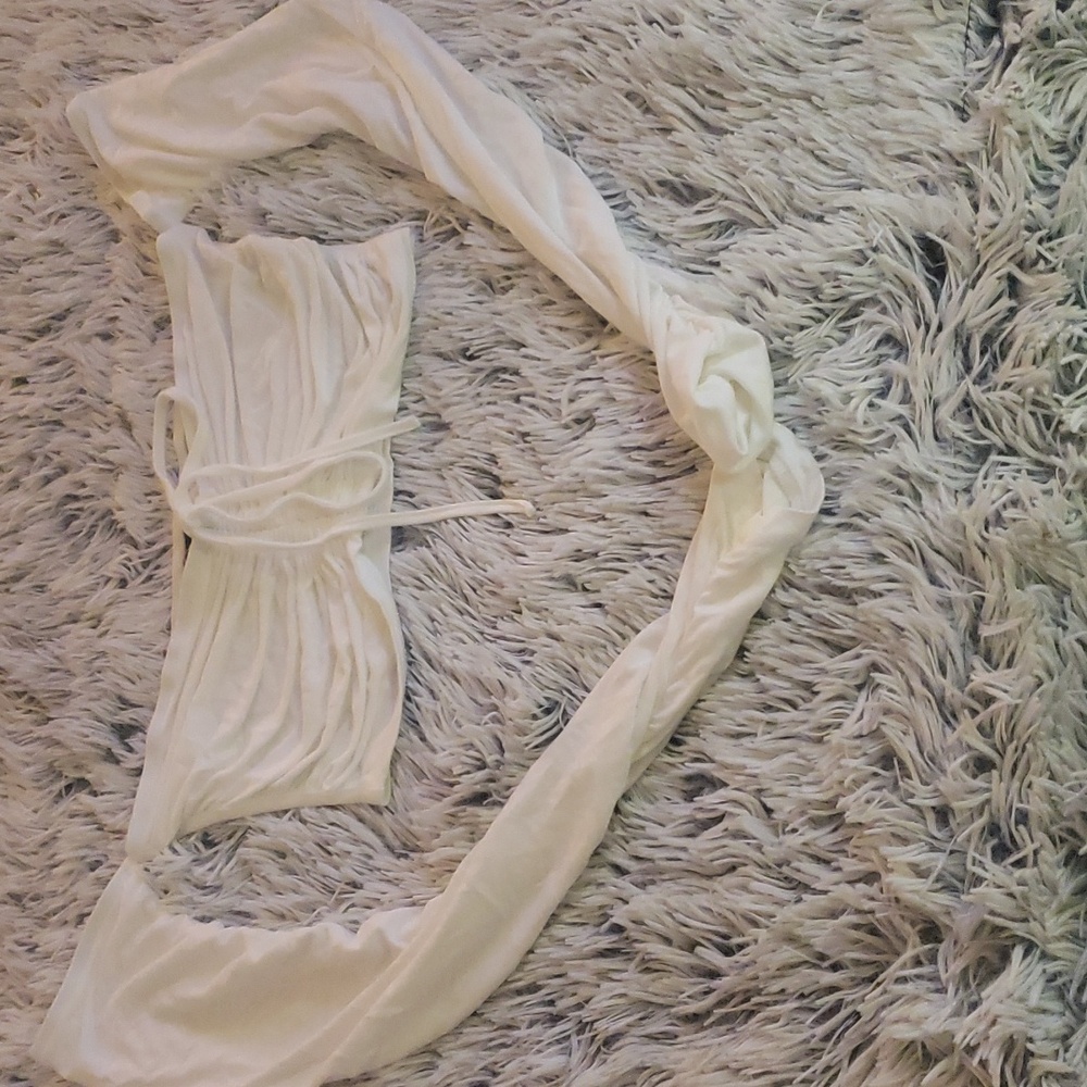 Super cute white crop top Size small